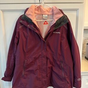 Columbia Women's 3-in-1 Interchange Purple Jacket